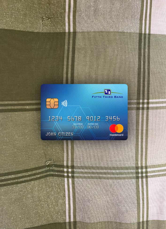 Download USA Fifth Third Bank mastercard photolook front Photoshop template